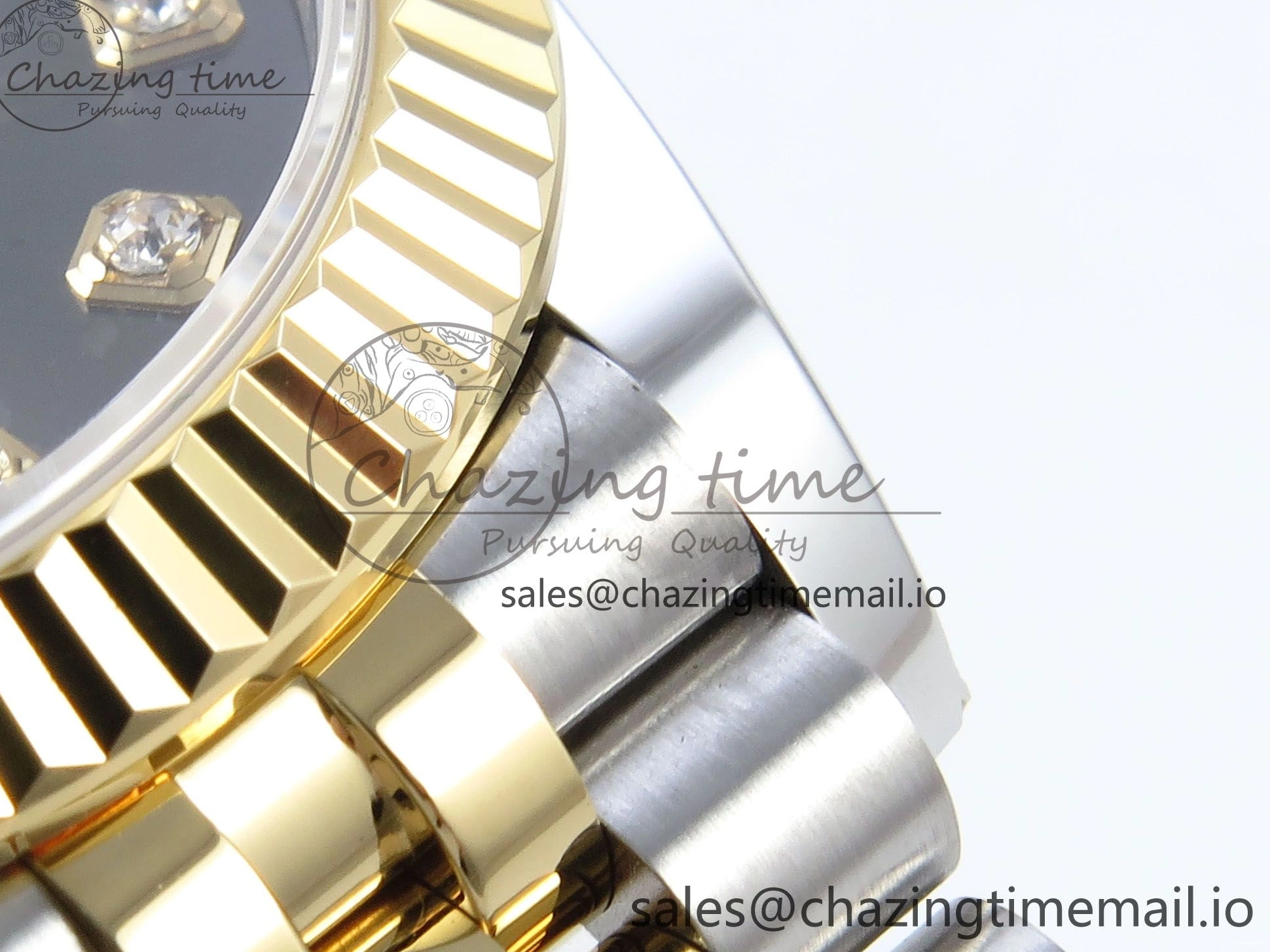 Best ETA 31 904L 278273 1:1 Edition Steel DateJust Bracelet Gray on YG 2688 SS Jubilee Diamonds Dial ARF 0206